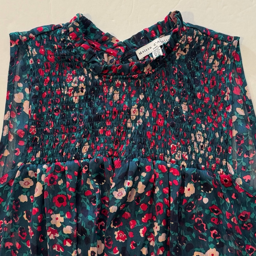 Maison d’Amélie Floral Sleeveless Top - Picture 2 of 6
